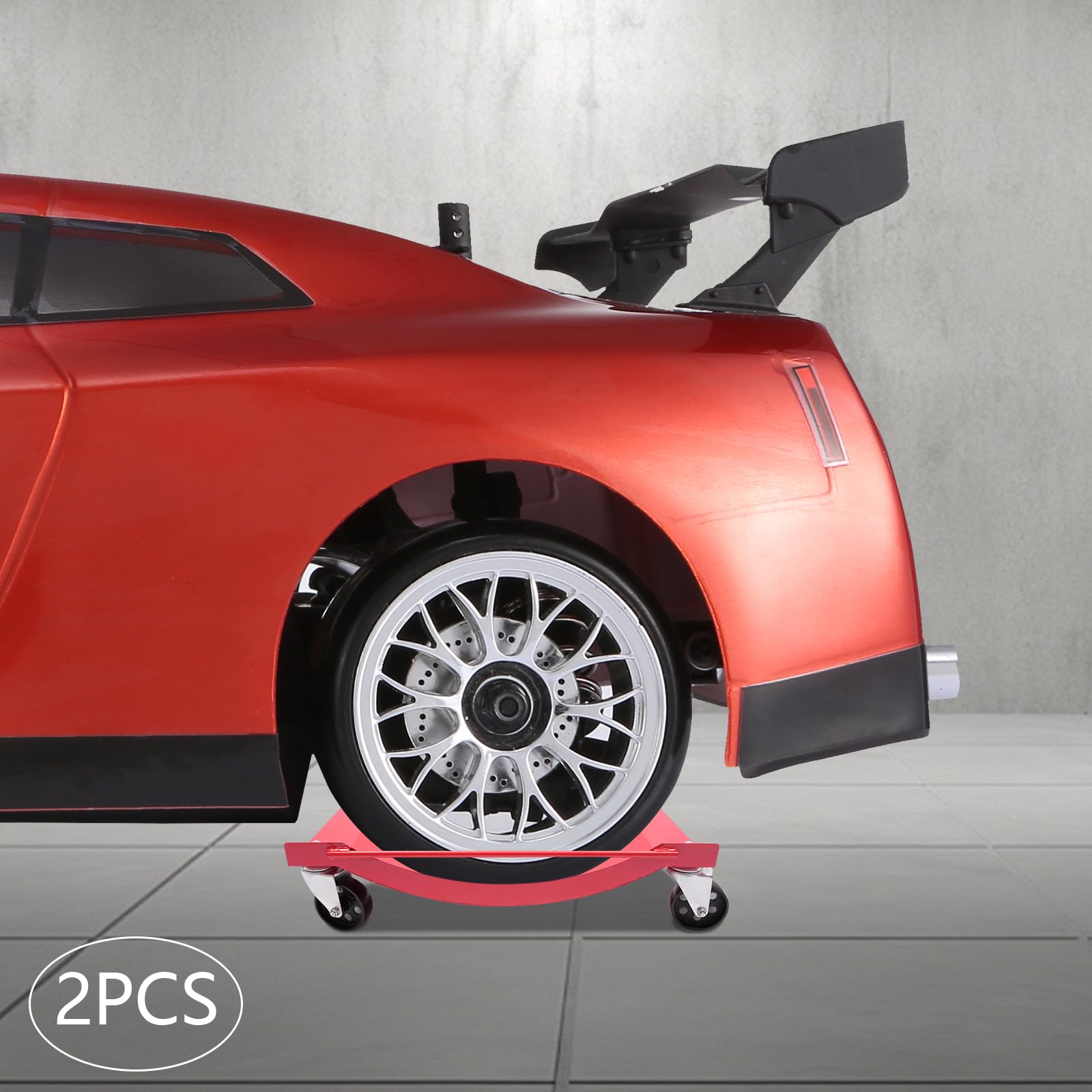 Carro de neumáticos portátil de 907 kg de carga para maniobrar vehículos eléctricos, carro de emergencia de 4 ruedas, carro de neumáticos robusto, elevador de maniobras de coche, para mover camiones