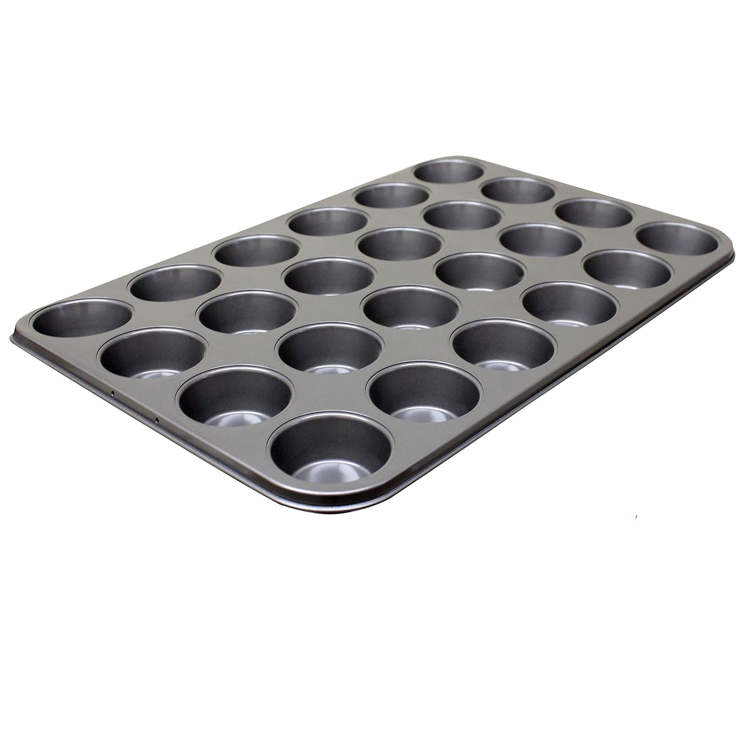 Thunder Group SLKMP024 Muffin Pan, 24 Cup, 3-1/2 oz Each Cup, 20-1/2" x 14", Non-Stick, Carbon Steel