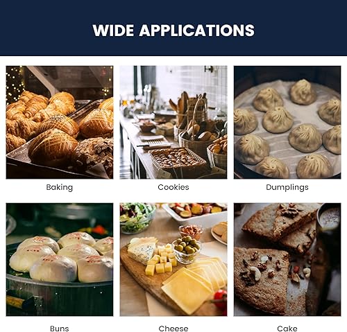 Miniatura 6 de Yenmoz 500 hojas de papel de hamburguesa de 4.5 pulgadas, papel de pergamino blanco, antiadherente, de grado alimenticio, para preparar y almacenar