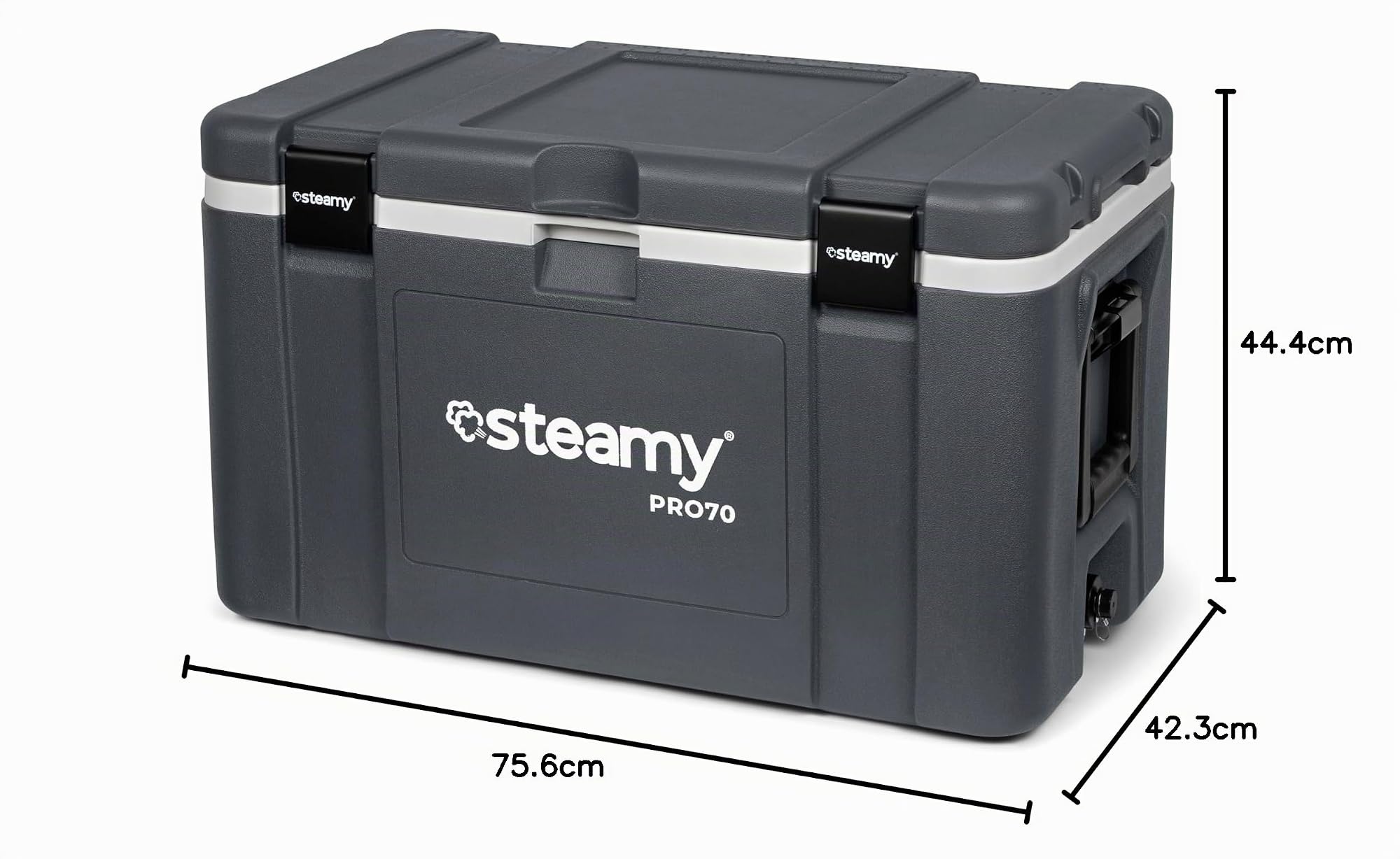 Steamy Pro 70 Kühlbox, 70 Liter, Grau