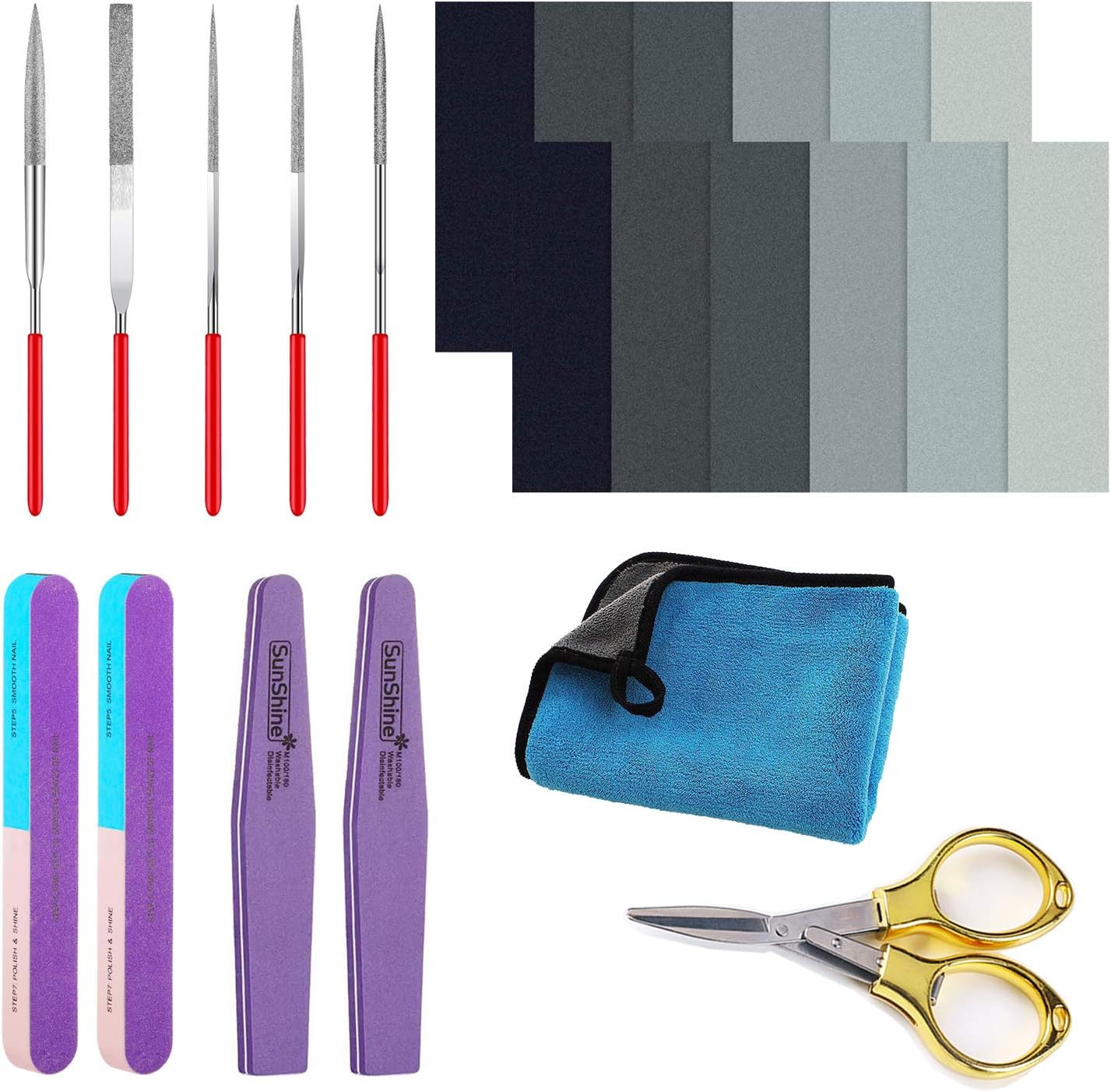 Resin Sanding and Polishing Kit, Epoxy Resin Supplies with