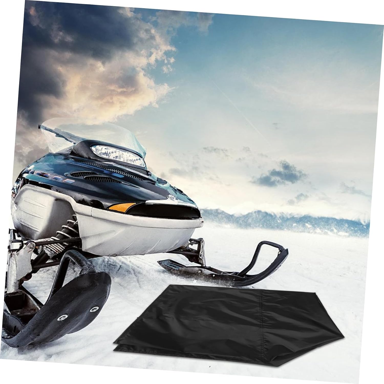 Sled Travel Cover for Snowmobiles Trailer Protection Sleeve Easy Installation Secure Design Protects From Snow Water Ice Mud Fits Various Models Silver Color