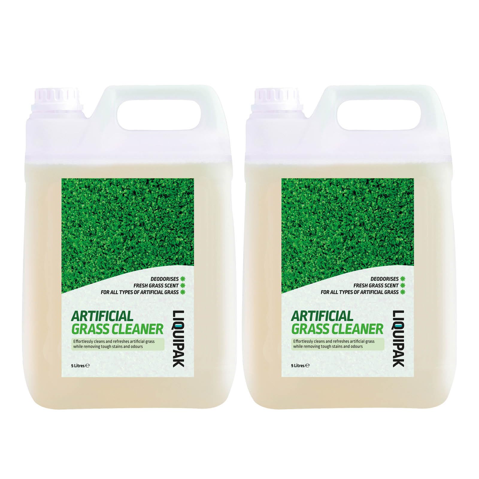 Liquipak Artificial Grass Cleaner 10L | Pet Friendly Concentrated AstroTurf Cleaner, Removes Stains & Eliminates Odours, Safe Disinfectant for Synthetic Lawns