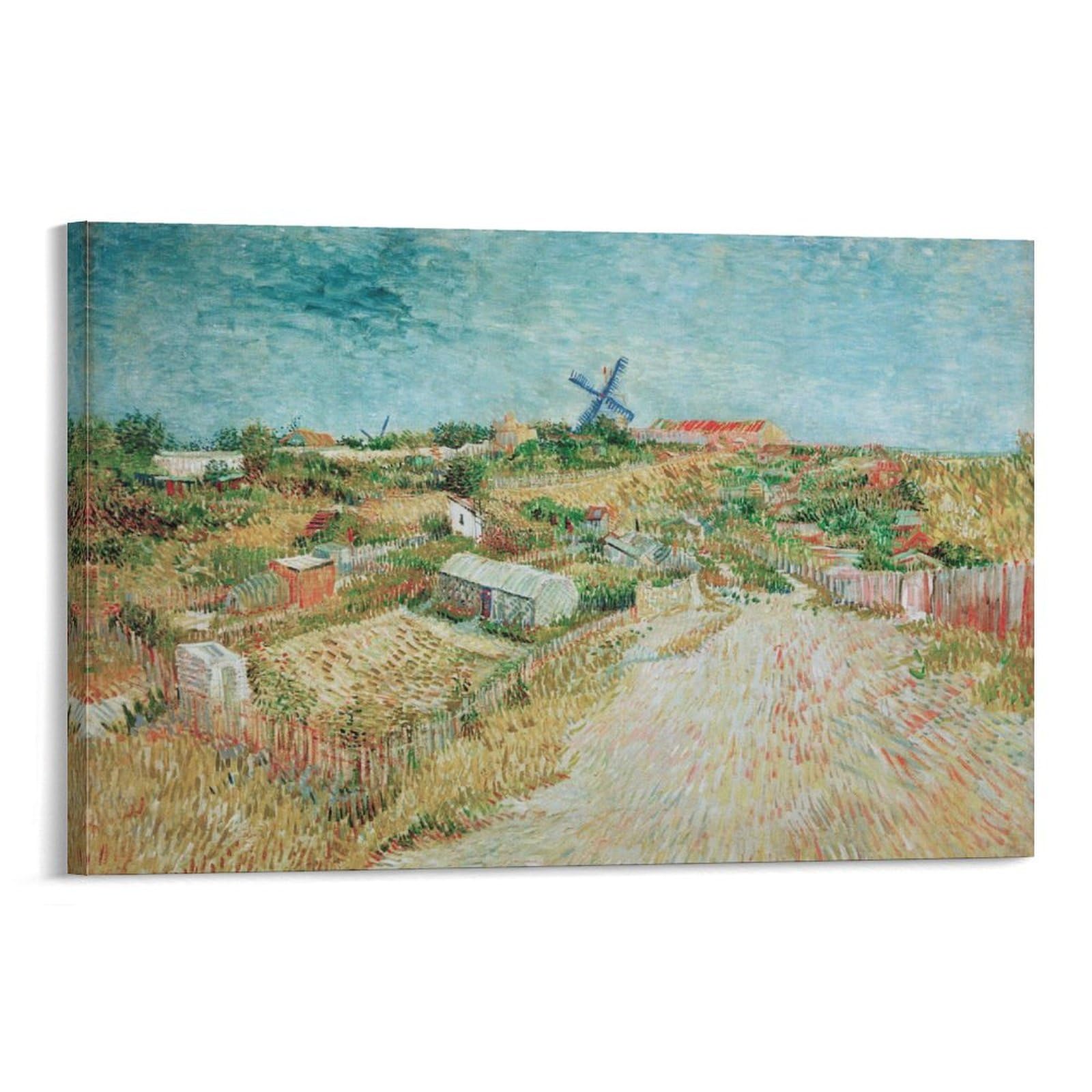 Vegetable Gardens in Montmartre by Vincent Van Gogh Wall Art Prints Poster Canvas Painting Poster Wall Art Decorative Picture Prints Modern Decor 20x30inch(50x75cm)