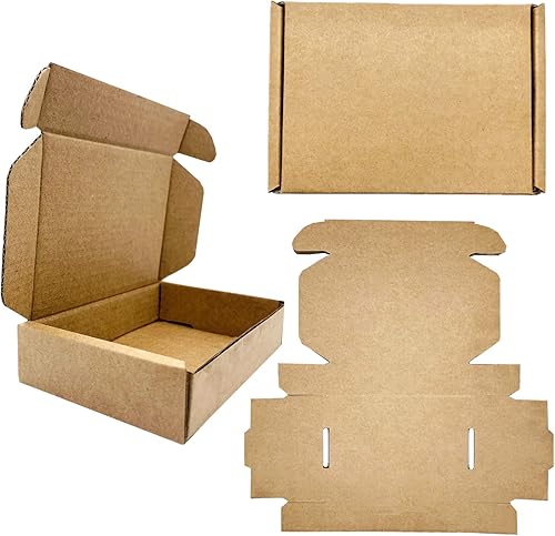 Miniatura 6 de Cajas pequeñas de cartón corrugado de 6 x 2 x 2 pulgadas, caja de correo de cartón reciclable para almacenamiento y envío, paquete de 20