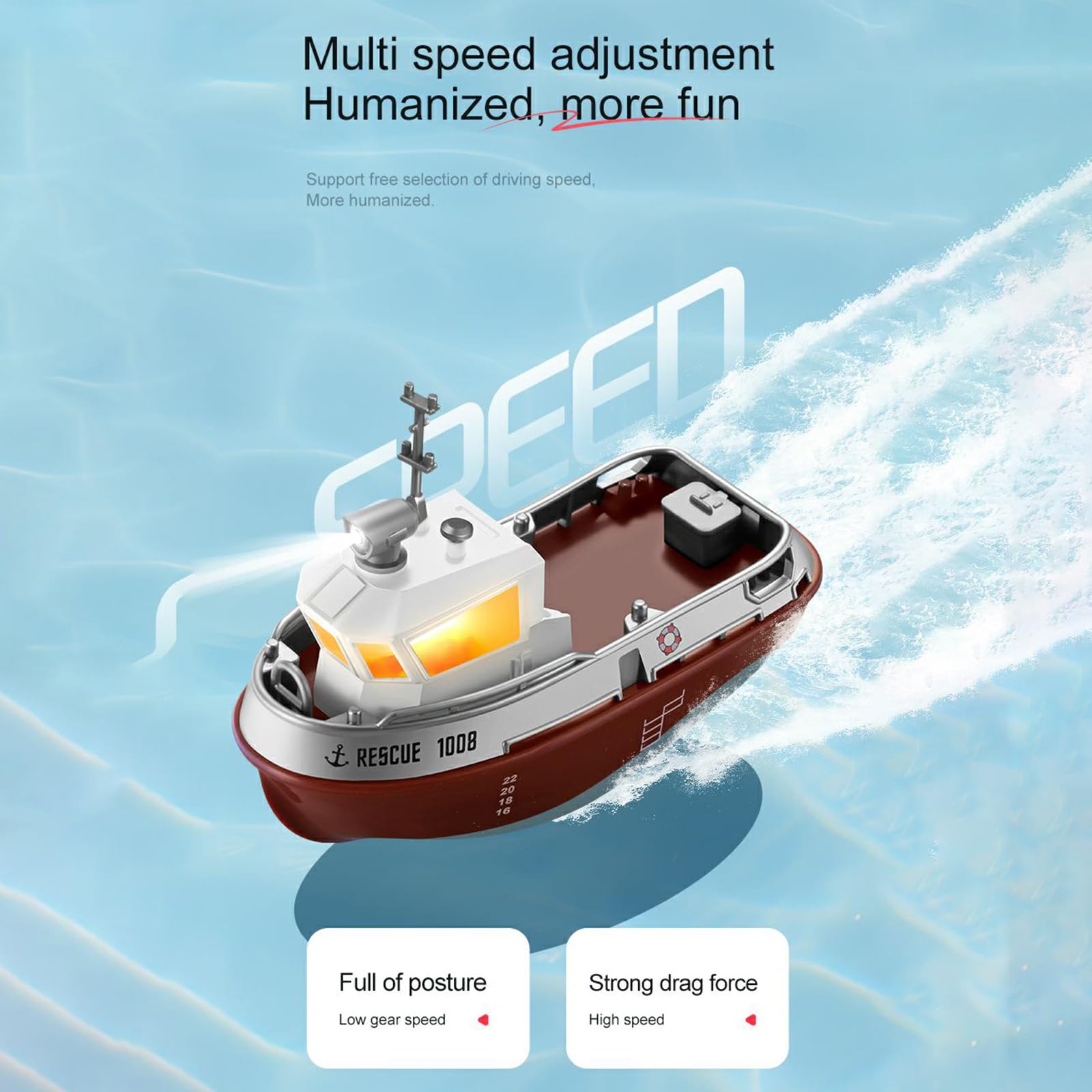 Amazon.co.jp: BCDYH リモートコントロールボート、2.4GHZ 1:32