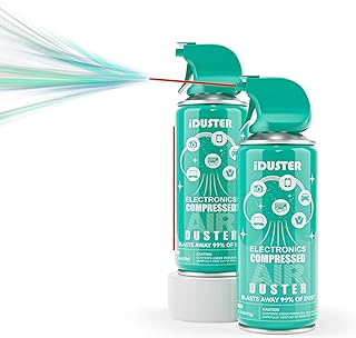 Compressed Keyboard Cleaner Air Spray - 3.5oz (Pack of 2) Small Canned Air Duster for Computers, Car Duster Air Blower