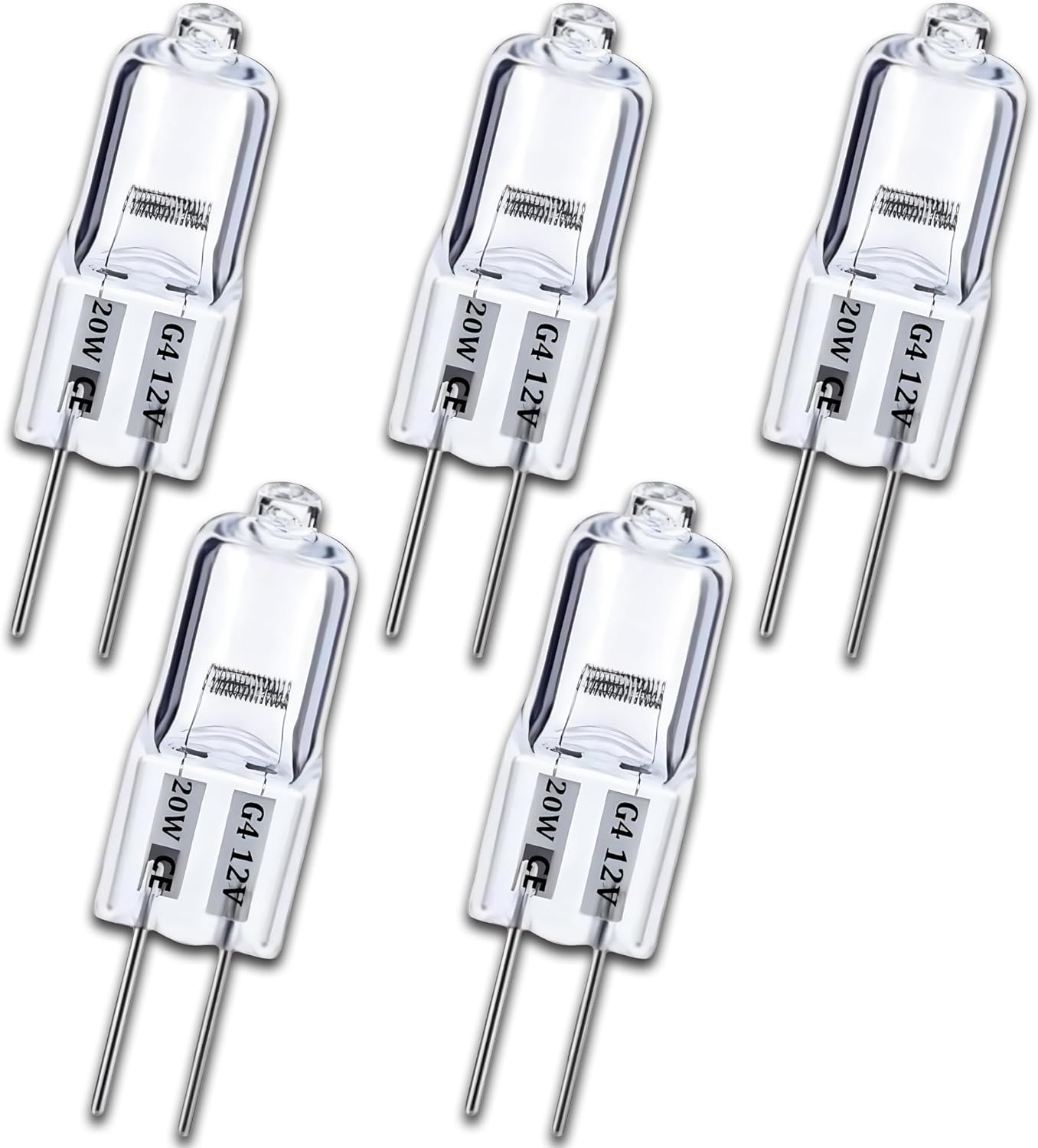 5-Pack DE81-05798A Oven Light Bulb, 20W 12V G4 Halogen Bulb Replacement for Samsung, Dacor, LG Oven - Also Fits 106660, 100429, 1389180