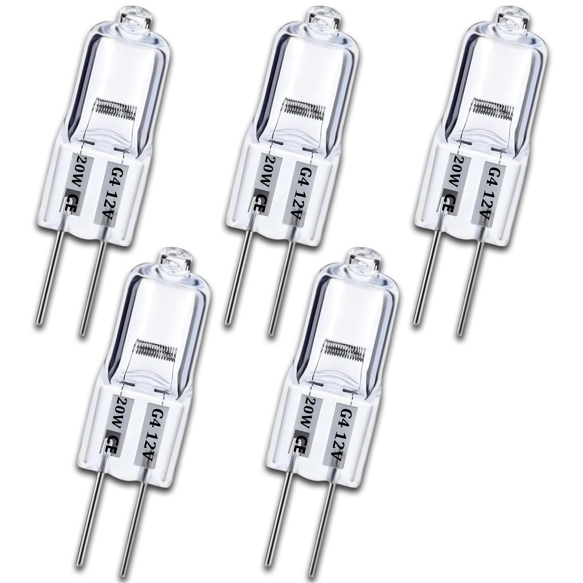 5-Pack DE81-05798A Oven Light Bulb, 20W 12V G4 Halogen Bulb Replacement for Samsung, Dacor, LG Oven - Also Fits 106660, 100429, 1389180