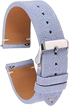 HARFINGTON Suede Leather Strap Watch Bands Quick Release Vintage Watch Straps Classic Watchband for Men Women Replacement