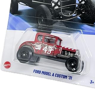 Hot Wheels Ford Model A Custom '31 [Red], HW Dirt 7/10, 140/250, 1:64 Scale Diecast Car