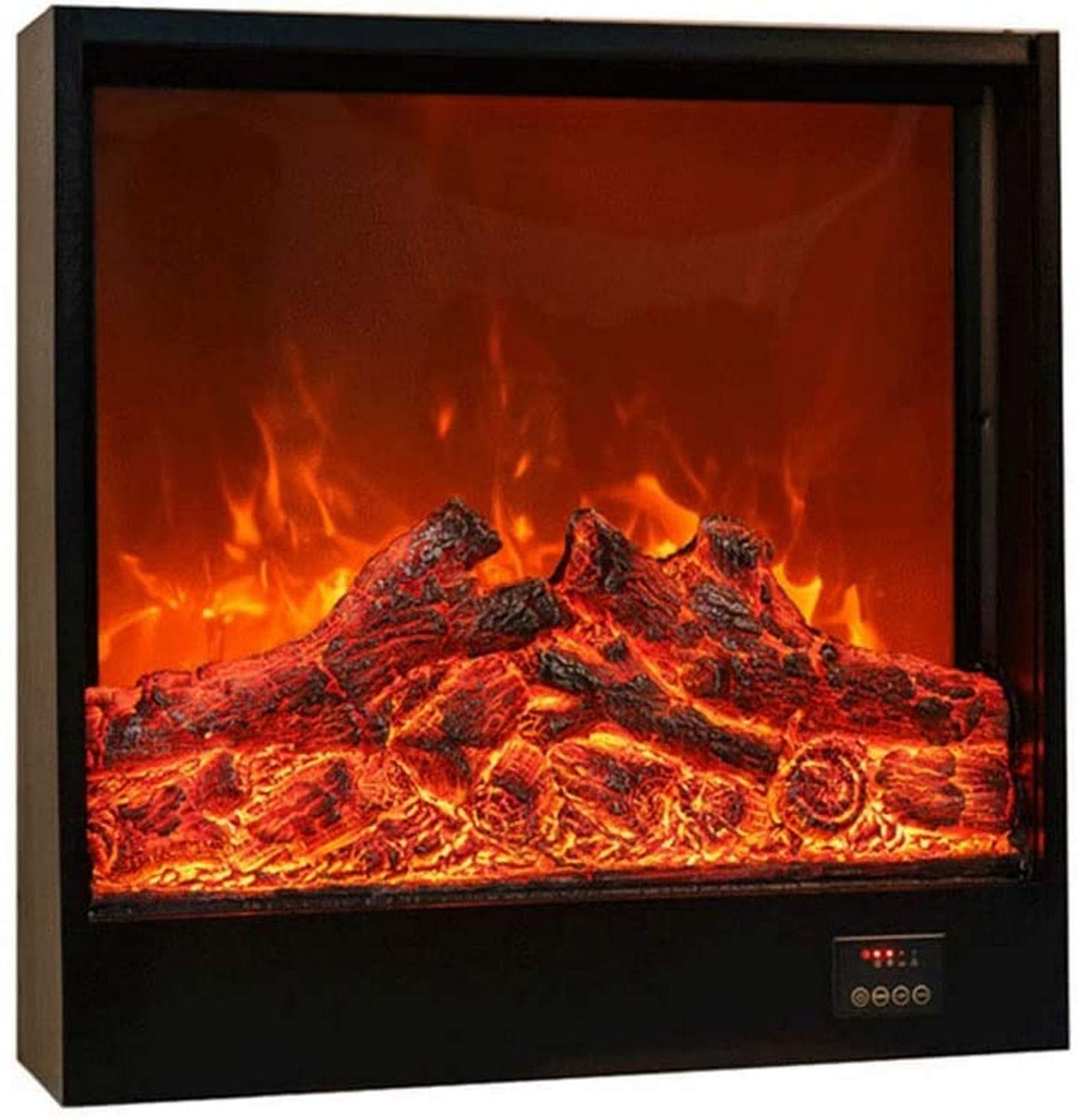 Electric Kit Realistic 3D Dynamic Flame Effect Remote Control Settings Built-in Insert Panoramic Design 70X18X60CM