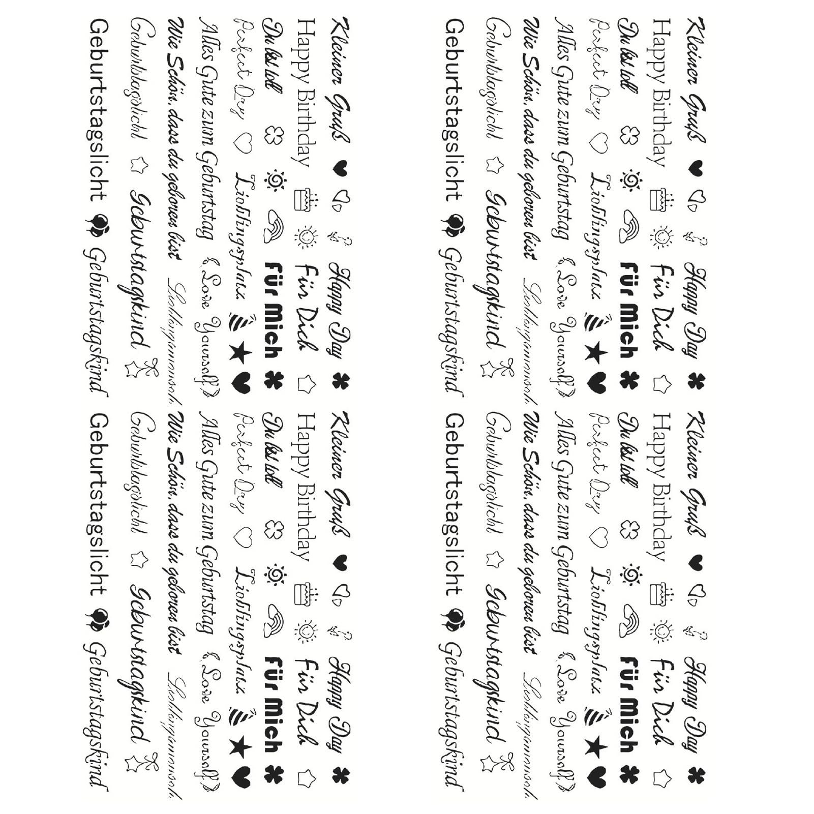Zanthicia Eight 4Pack/Lot Candle Sticker Wrap Diy Detailed Stickers As Decal,