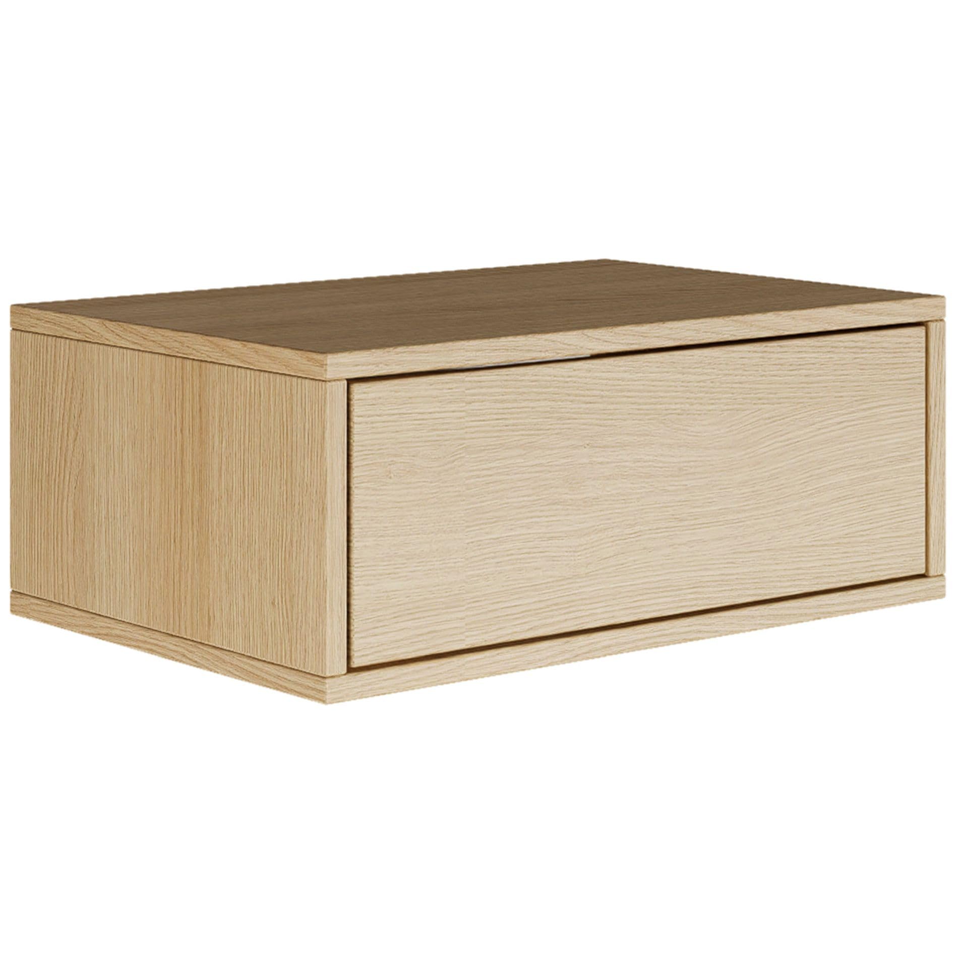 Selsey FRAMME Wand-Nachttisch, hängend, Lindberg-Eiche (50 × 36 × 20,8 cm)