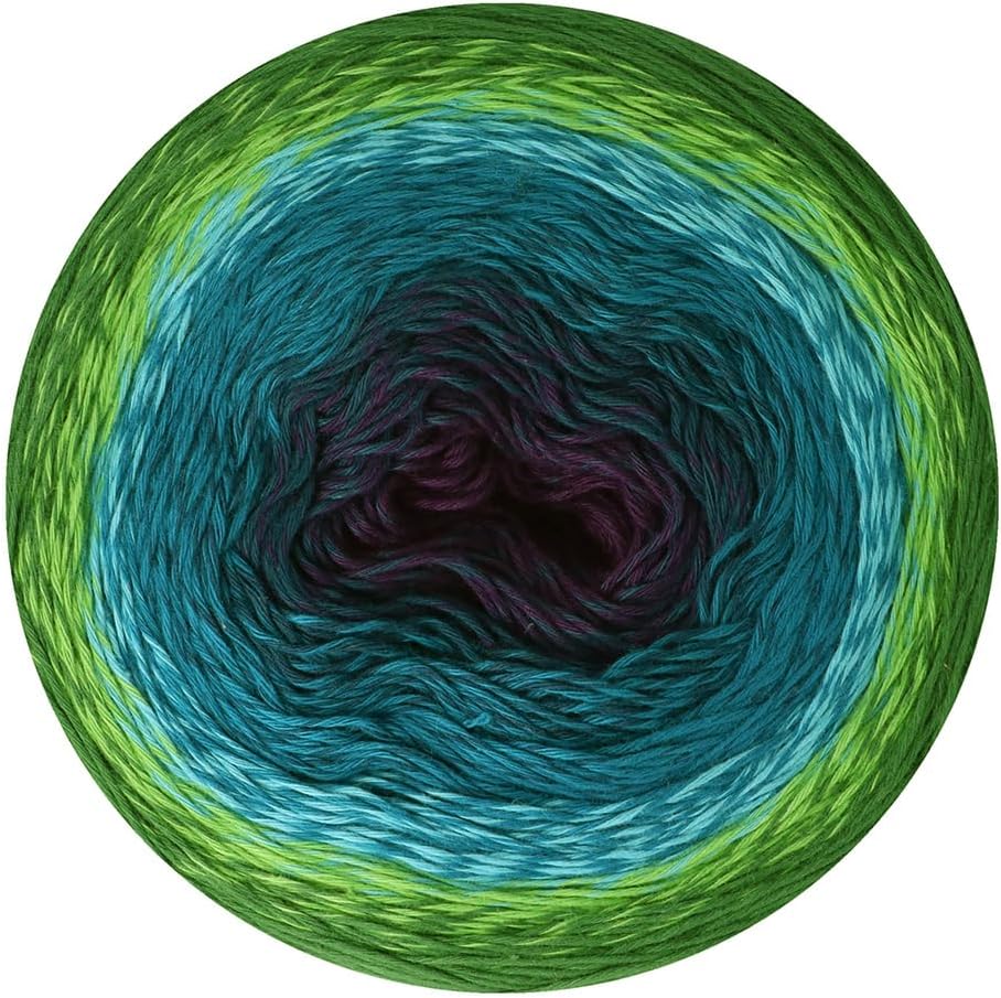Scheepjes Cotton Whirl 1000 m (1094 yd) 1 Cake - 730 Berry Breeze Gradient Cotton Yarn for Knitting and Crochet