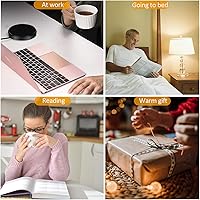 Vista 6 de Coffee Mug Warmer - KRGMNHR 18Watt Auto Shut Off Cup Warmer for Home Office Desk Use, Electric Beverage Warmer Heating Plate for Cocoa,Tea, Water