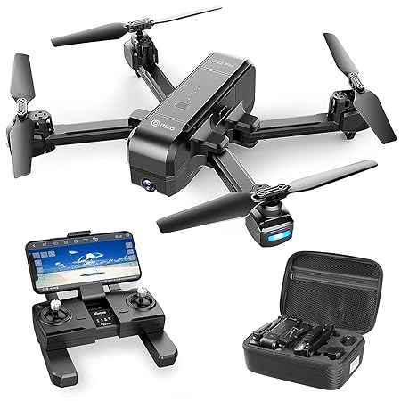 Bequest FPV RC GPS Drone with Camera - 5G with 2.7K Video - Gesture Control, Custom Flight Path, WiFi, Auto Hover Return Home, Follow Me, Carrying Case for Adults/Kids