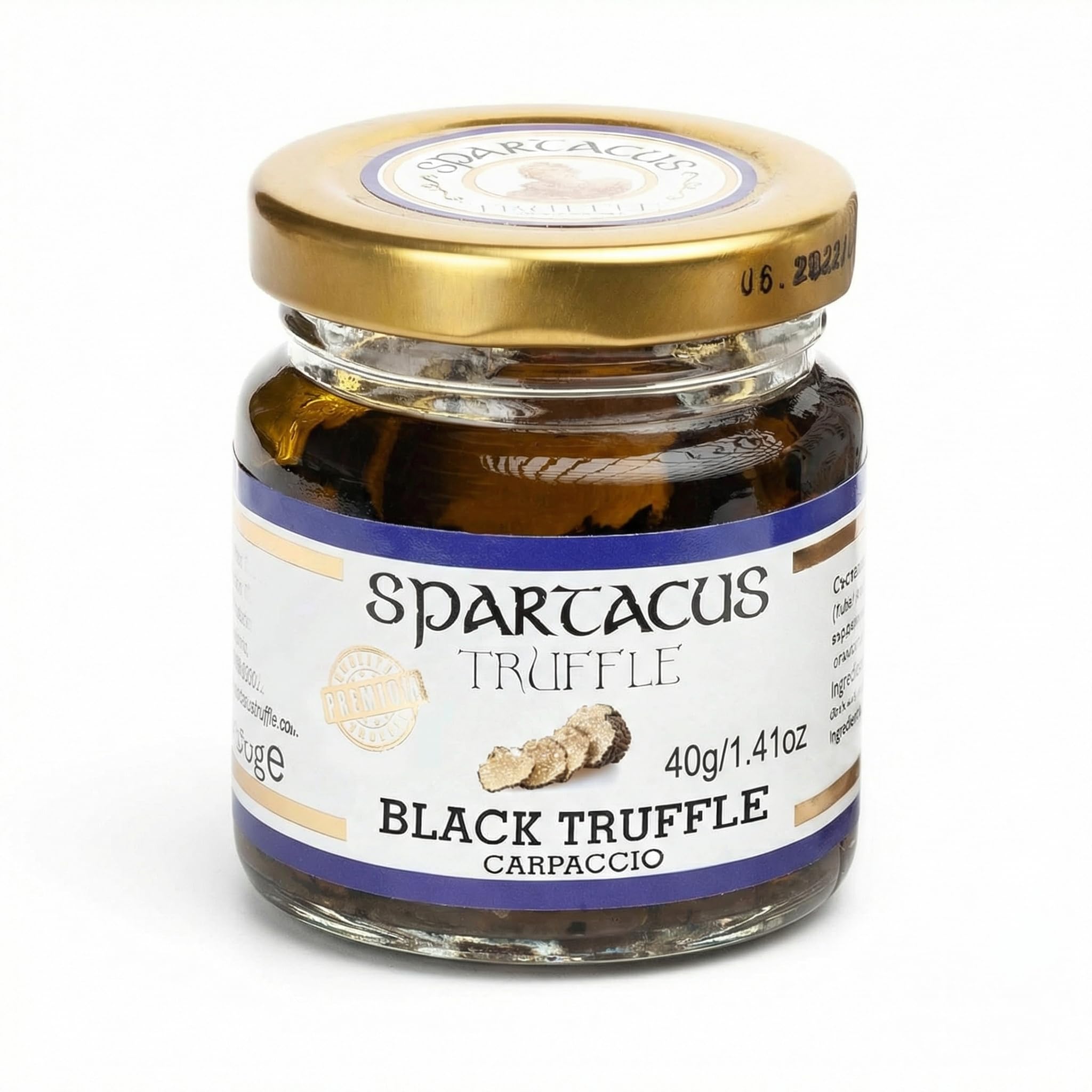 Black Truffle Carpaccio 40g – Sliced Black Truffles Preserved in Extra Virgin Olive Oil – Gourmet Truffle Delicacy – Authentic Italian Truffle Slices for Pasta, Risotto, Pizza & Fine Dining