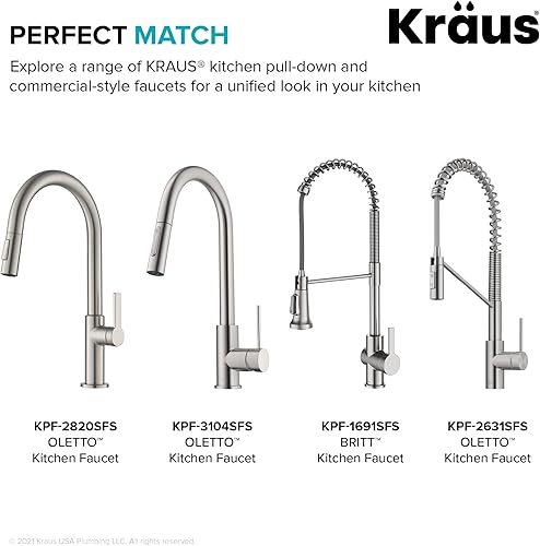 Miniatura 7 de KRAUS Dispensador de jabón y loción de cocina en acero inoxidable sin manchas, KSD-41SFS