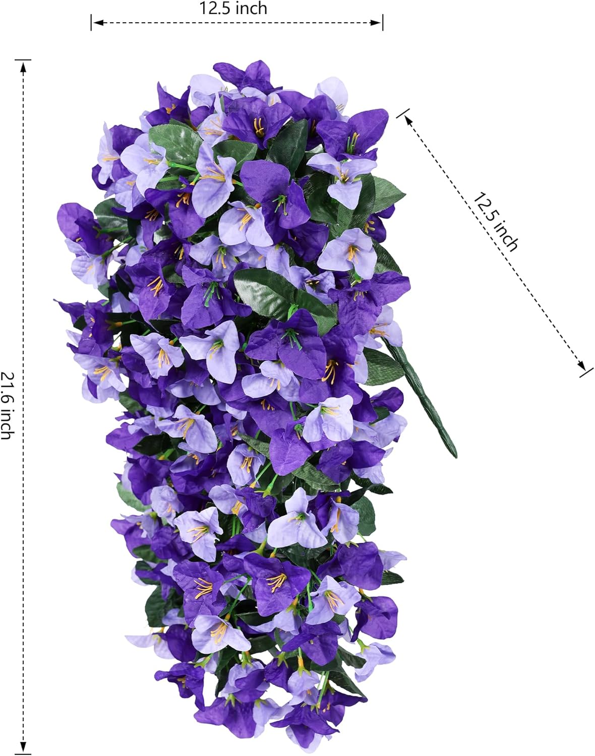 Faux Bougainvillea Artificial Flowers Plants for Outdoor Outside Spring Decoration, 2pcs Fake Silk Long Trailing Vines UV Resistant Realistic for Front Door Porch Planter Urn Patio Balcony Yard, Mix - Image 6