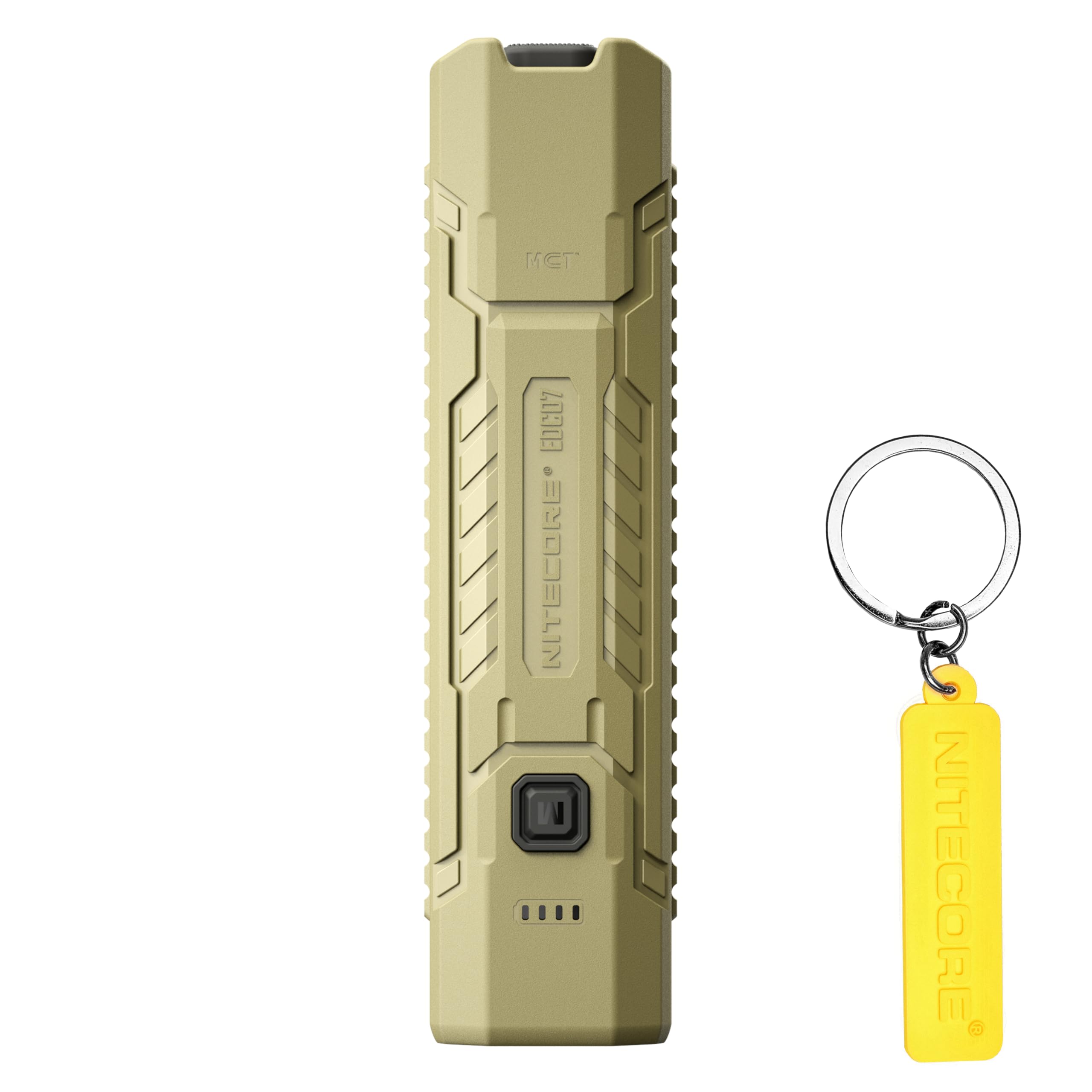 EDC07 High CRl Three Color Temperatures EDC Flashlight Tag (Tan)