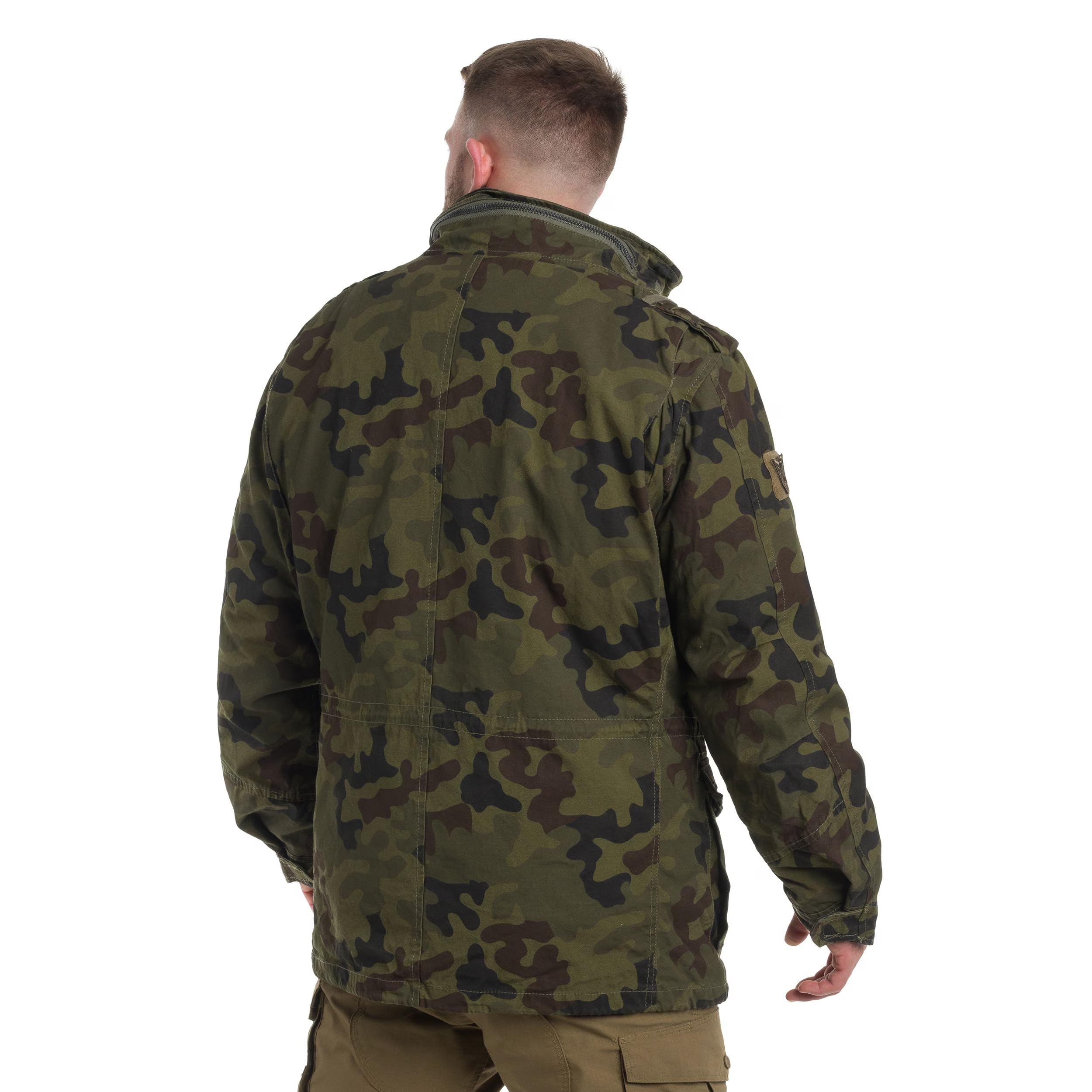 Military Wear M65 Classic kurtka wojskowa Wojska Polskiego wz.93 Panther Kamuflaż, męska kurtka wojskowa z podszewką, całoroczna kurtka taktyczna, mundur wojskowy, 4 kieszenie, odporna na działanie