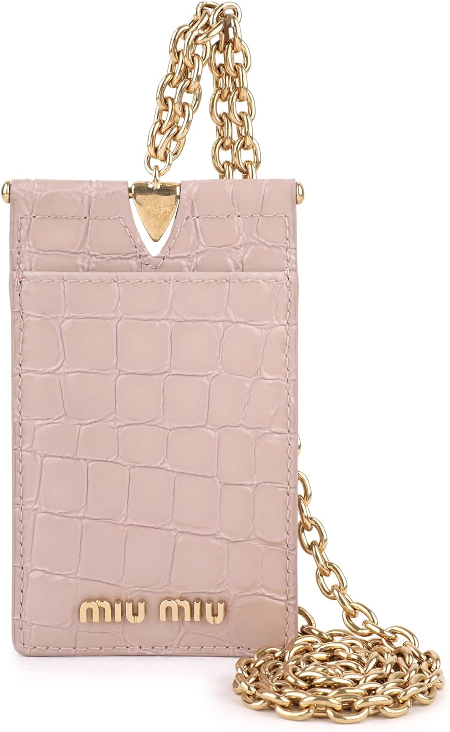 ミュウミュウ] MIU MIU パスケース(定期入れ) 5MC055 2DQ8 F0NZ2 NECK