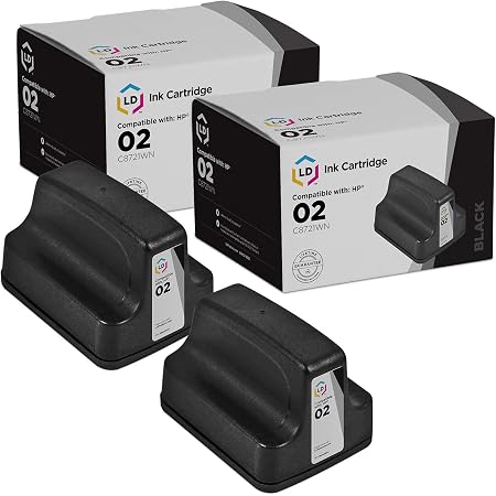HP 02 Ink Cartridges C8721WN (Black 