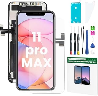 for iPhone 11 PRO Max Screen Replacement 6.5Inch LCD Display & Digitizer Assembly, with Repair Tool Kit, Screen Protector & Adhesive Seal – Fits A2161, A2220, A2218