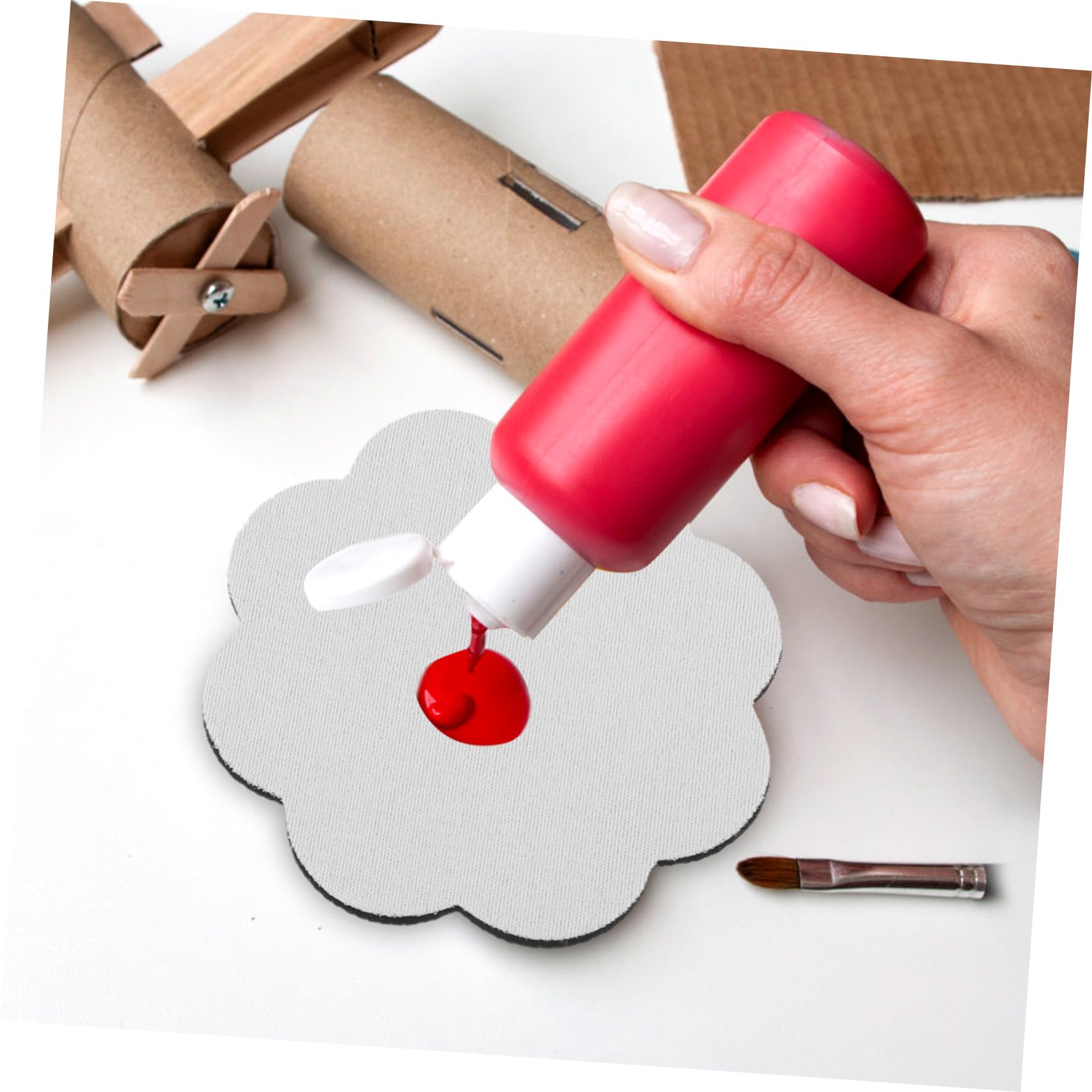 ULTECHNOVO 120 Piezas Posavasos Sublimación para Personalizar Cojines para Taza de Duradero para DIY Absorben Calor Aptos para Decoración y Uso Doméstico