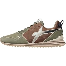 w6yz Technical Fabric and Suede Trainers, Military Brown, 11