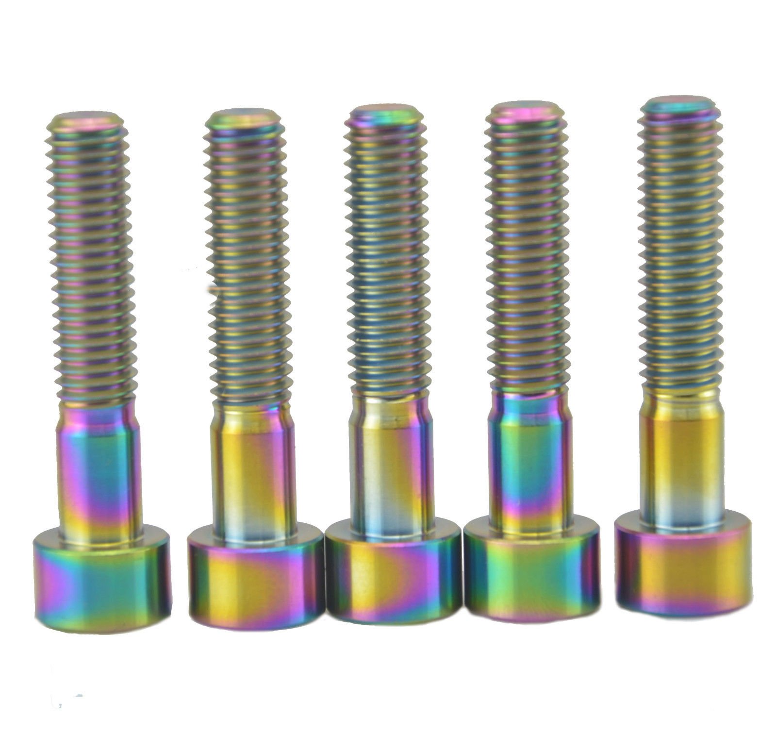 5 Bulloni Esagonali M8x40mm In Acciaio Al Carbonio Grado 8.8, Filettatura Grossa 1,25 Mm, Testa 13 Mm, Ossidati Neri