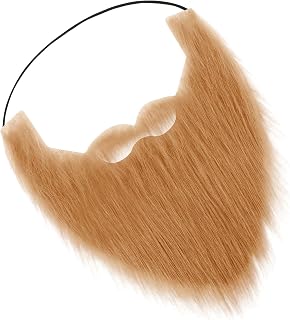 Fake Beard Fake Mustaches Fake Facial Hair Novelty Moustache False Beards for Costume Halloween Christmas Cosplay
