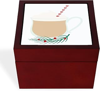 CafePress Eggnog Drink Memory Keepsake Jewelry Box, 5"x5"x3.75"