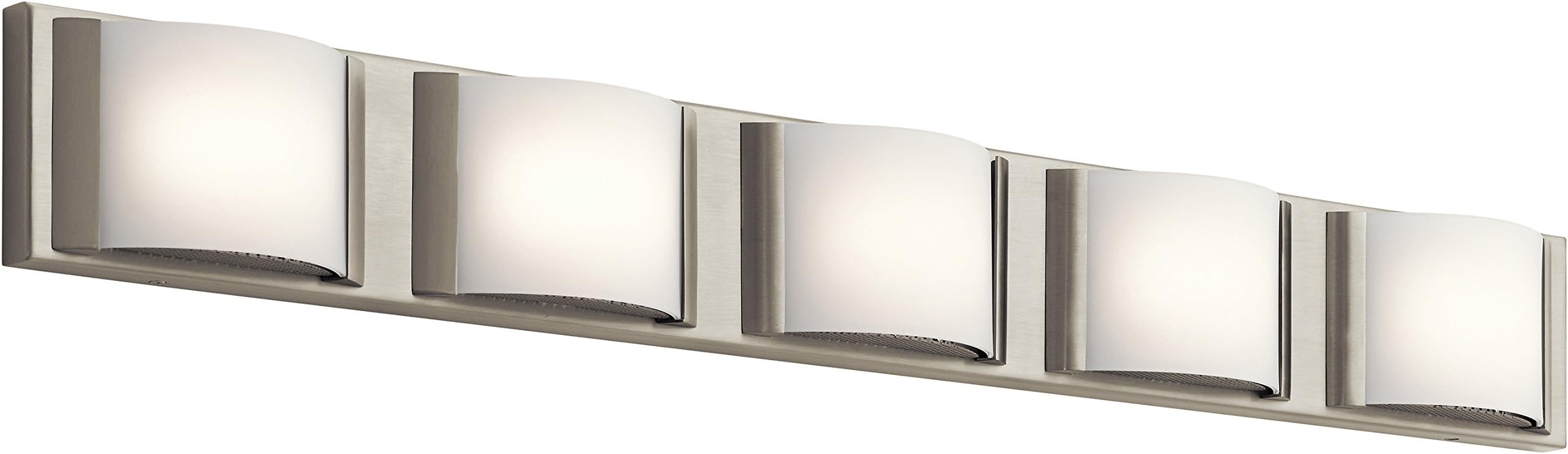 Elan 83822 Bretto Vanity Bath Wall, 5 Light Led 56 Total Watts, Brushed Nickel