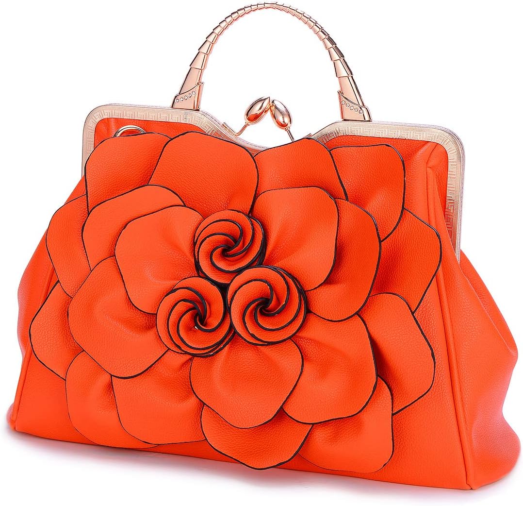 SUNROLAN Women's Evening Clutches Handbags Formal Party Wallets Wedding Purses Wristlets Ethnic Totes Satchel