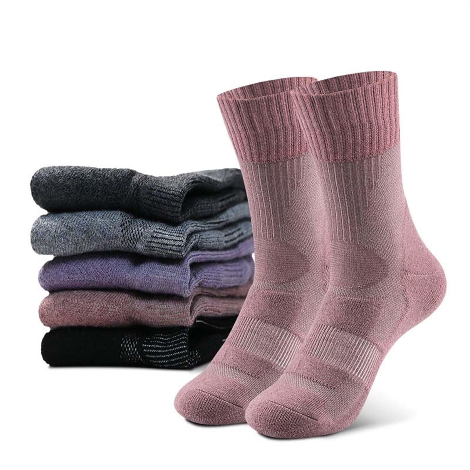 Calcetines De Senderismo Lana Al 40% For Hombre Y Mujer, Finos, Primavera Verano, Trekking, Esquí, Pesca, Sin Costuras, Deportes Aire Libre para Esquiar