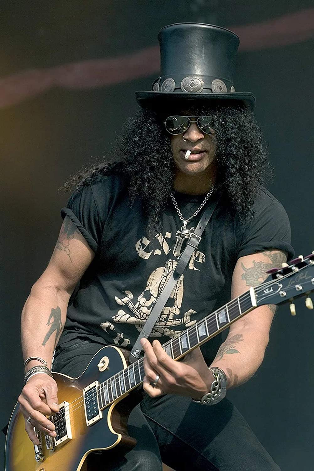 Amazon.de: Slash Guns N' Roses Hard Rock Gitarist Wandbild Foto