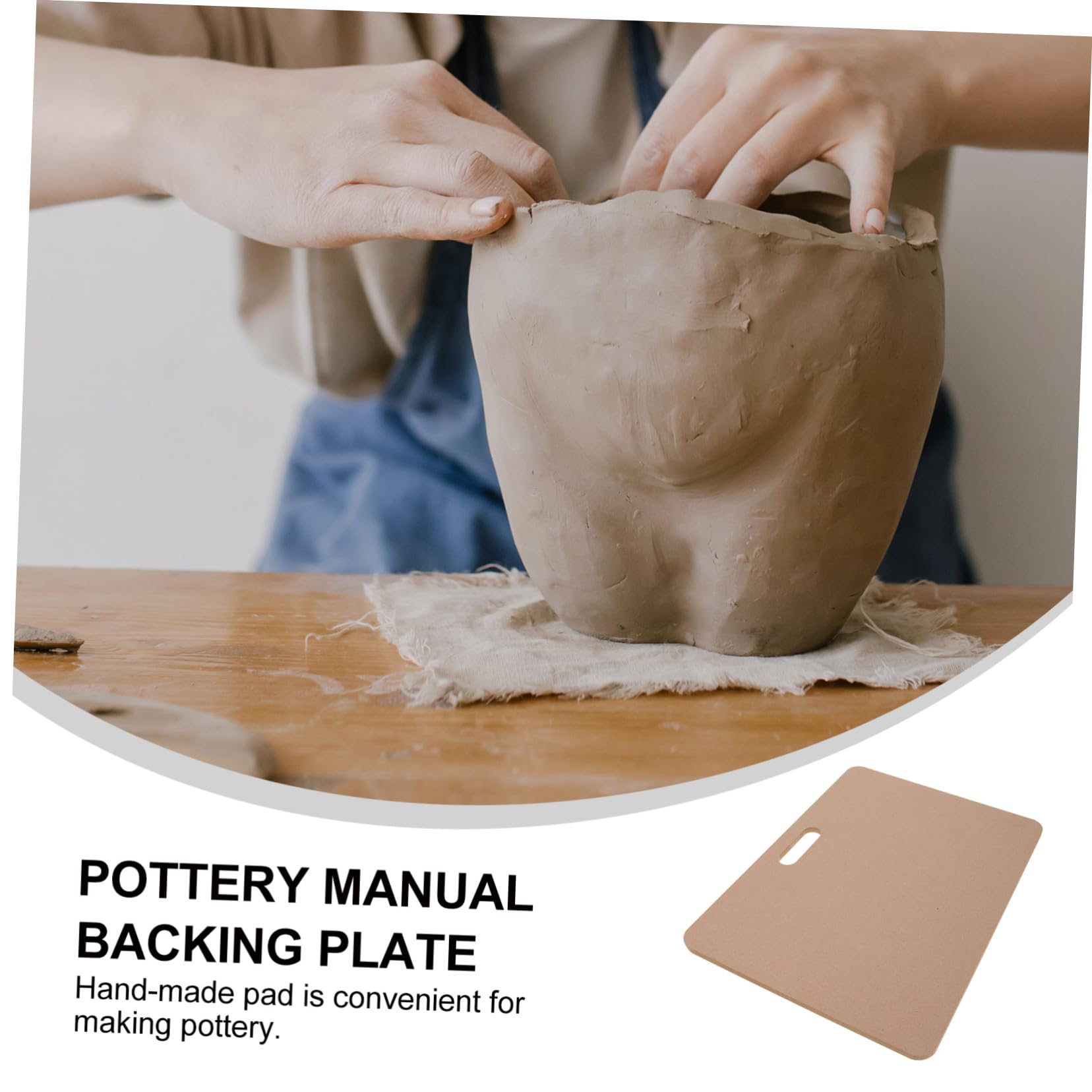 PLAFOPE Almohadilla de Arcilla y Modelado de Barro para Cerámica Tablero de Densidad Portátil para Manualidades en Artesanía