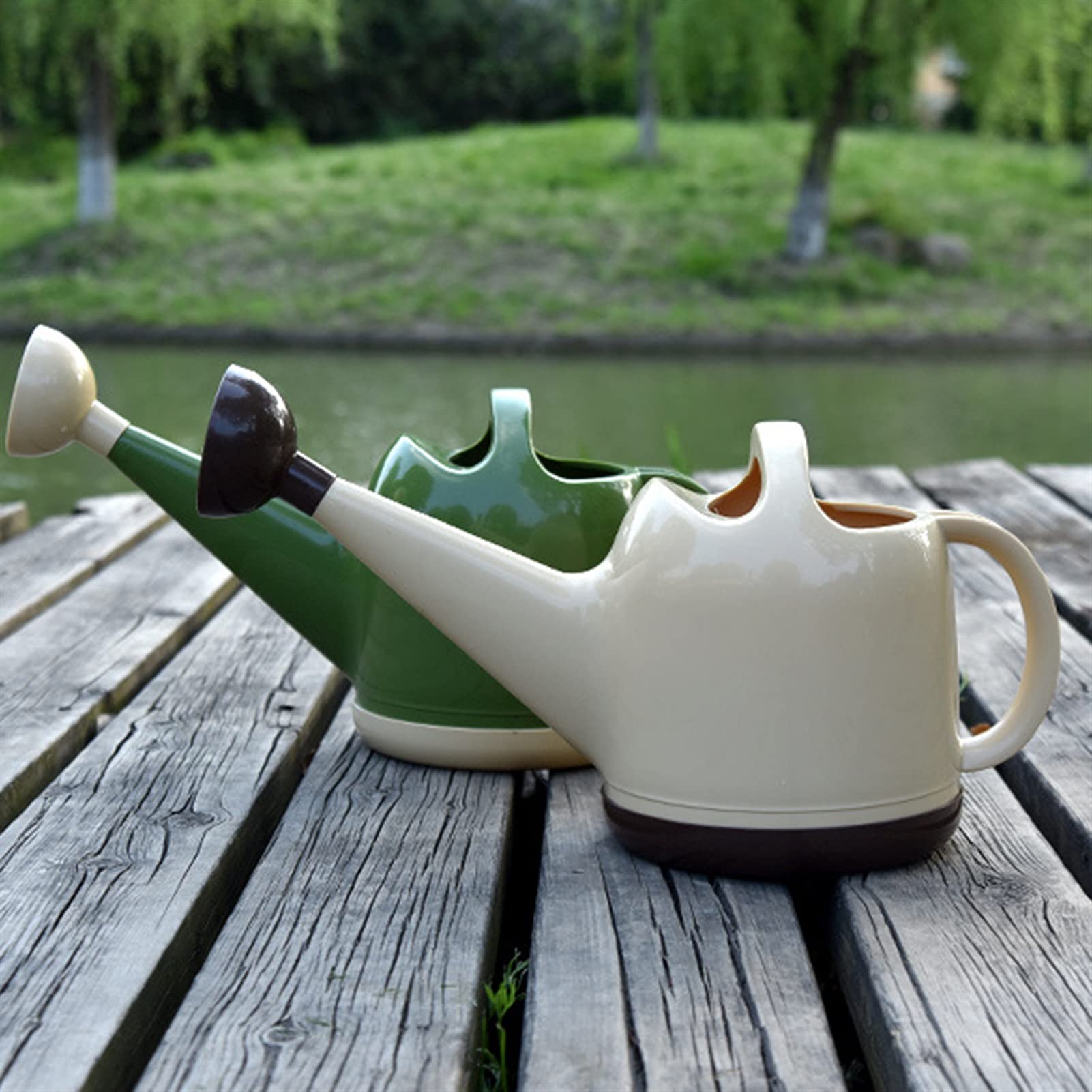 Gießkanne Gartengießkanne 4L Gießkanne mit langem Auslaufwassertopf mit Griff abnehmbarer Sprühkopf Wasserdosen für langen Auslauf für Haus-Innen-Außenanlage Gartengeräte für Bewässerung ( Color : A )