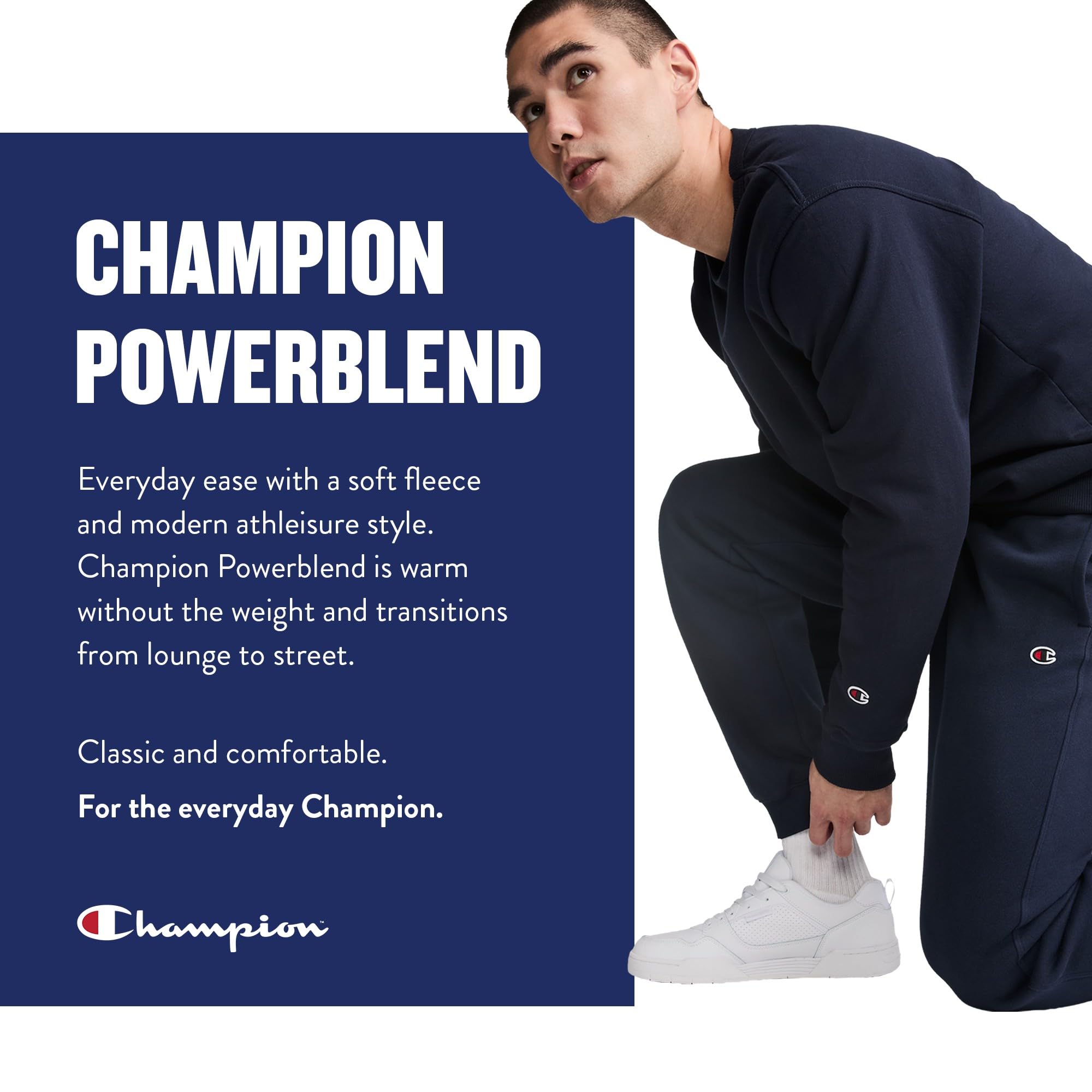 Champion Joggery z polaru, spodnie sportowe, bawełniane spodnie dresowe dla mężczyzn (duże i wysoki) - Spodnie dresowe Mężczyźni