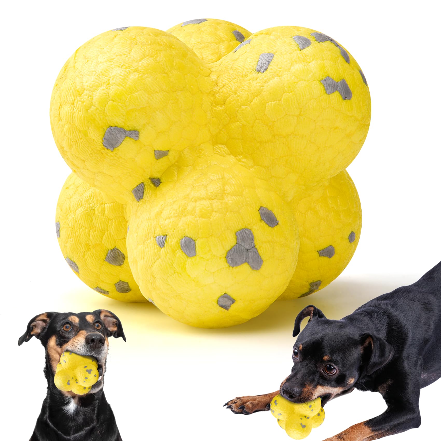Kauzauber Hundeball Von Pfotenstern – Unzerstörbar, Leuchtend, Zahnfreundlich Für Kleine & Große Hunde