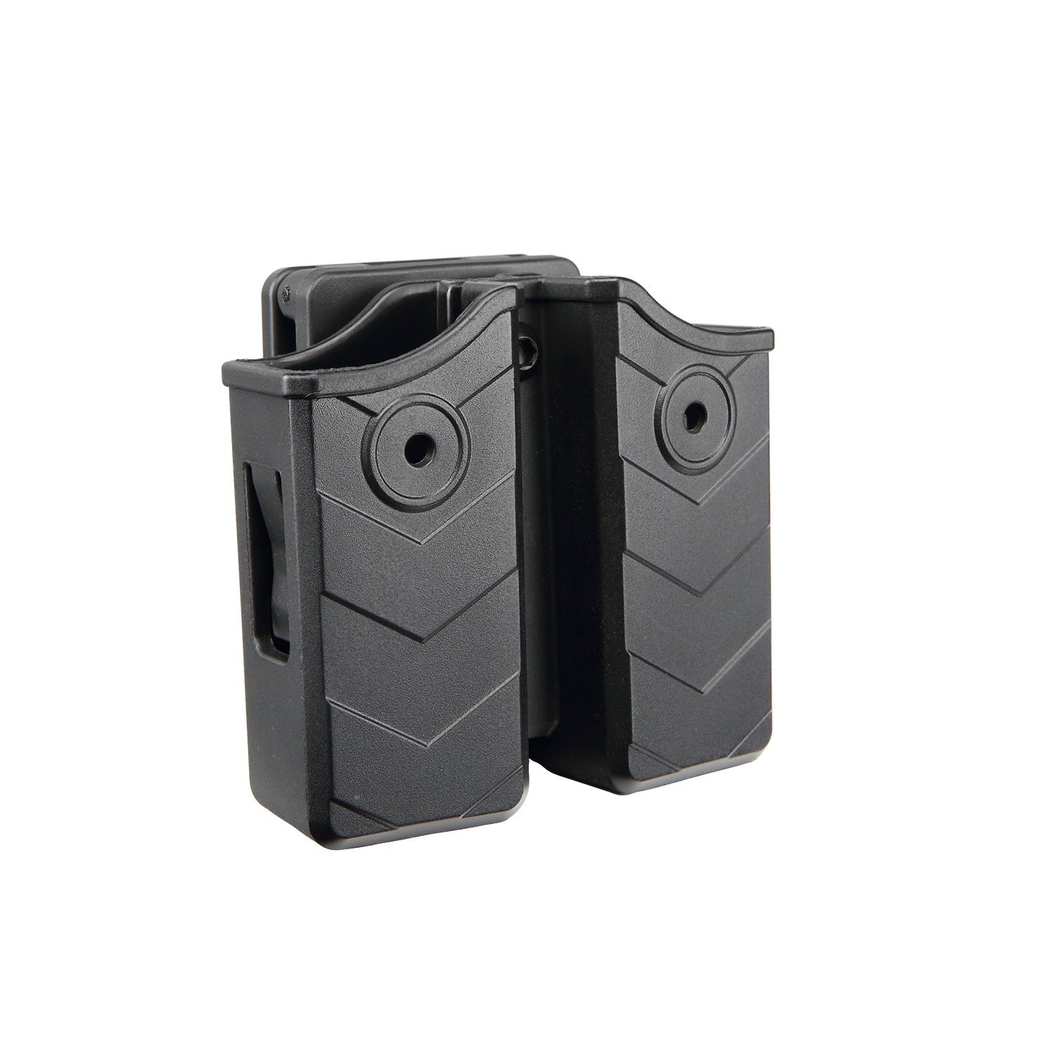 efluky Borsa portariviste universale con clip per pistola adatta per Walther P99/HK/CZ/Glock 17 19/Sig Sauer/9 mm Softair Magazine Holster, Belt Clip regolabile a 60°