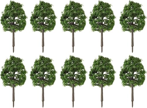 Modelo Árboles Micro Arquitectónico Imitación Plástico 3.5 in Árbol Modelo Paisaje Arquitectónico Modelo Árbol 20 Pcs