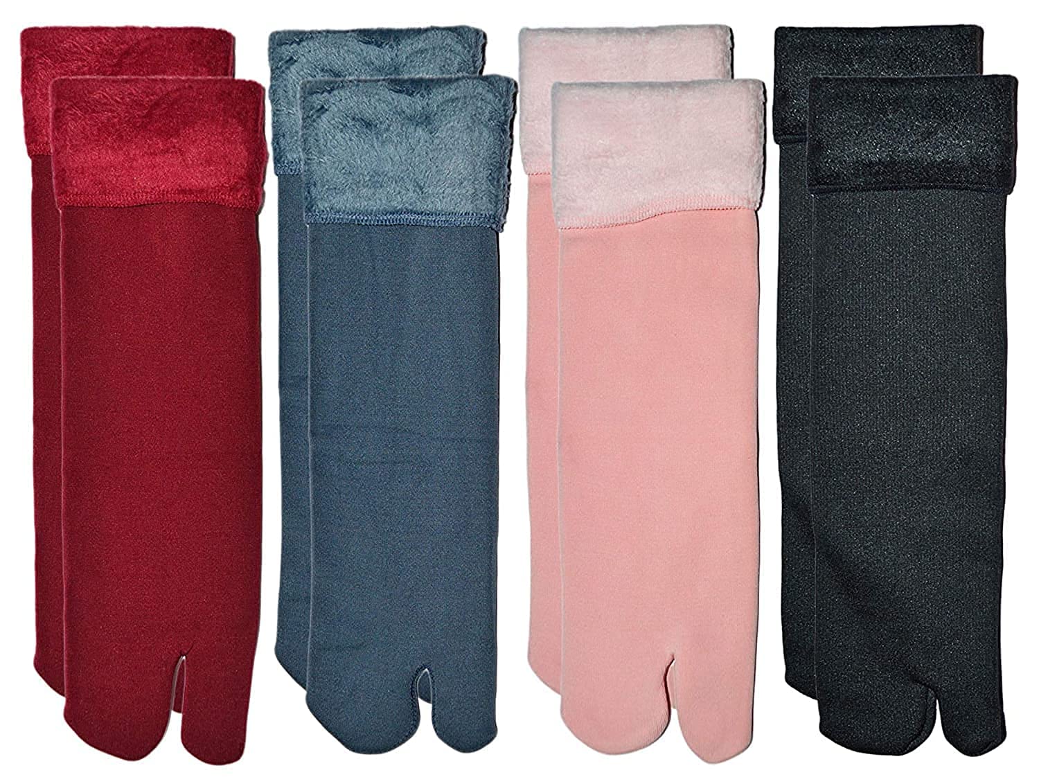 Winter Thermal Toe Dark Colour Wool Heavy Duty Warm Ankle Length Socks Women/Girls Winter Socks (Set of 4 Pair) combo pack. Multi colours-image-7