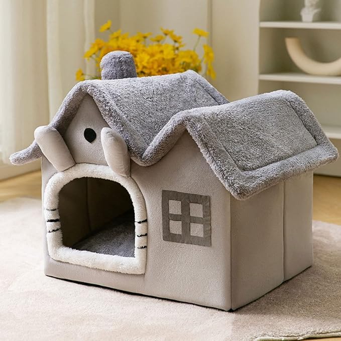 Casa Cama para Perro Mediano 39x32x34cm Lavable miniatura 3