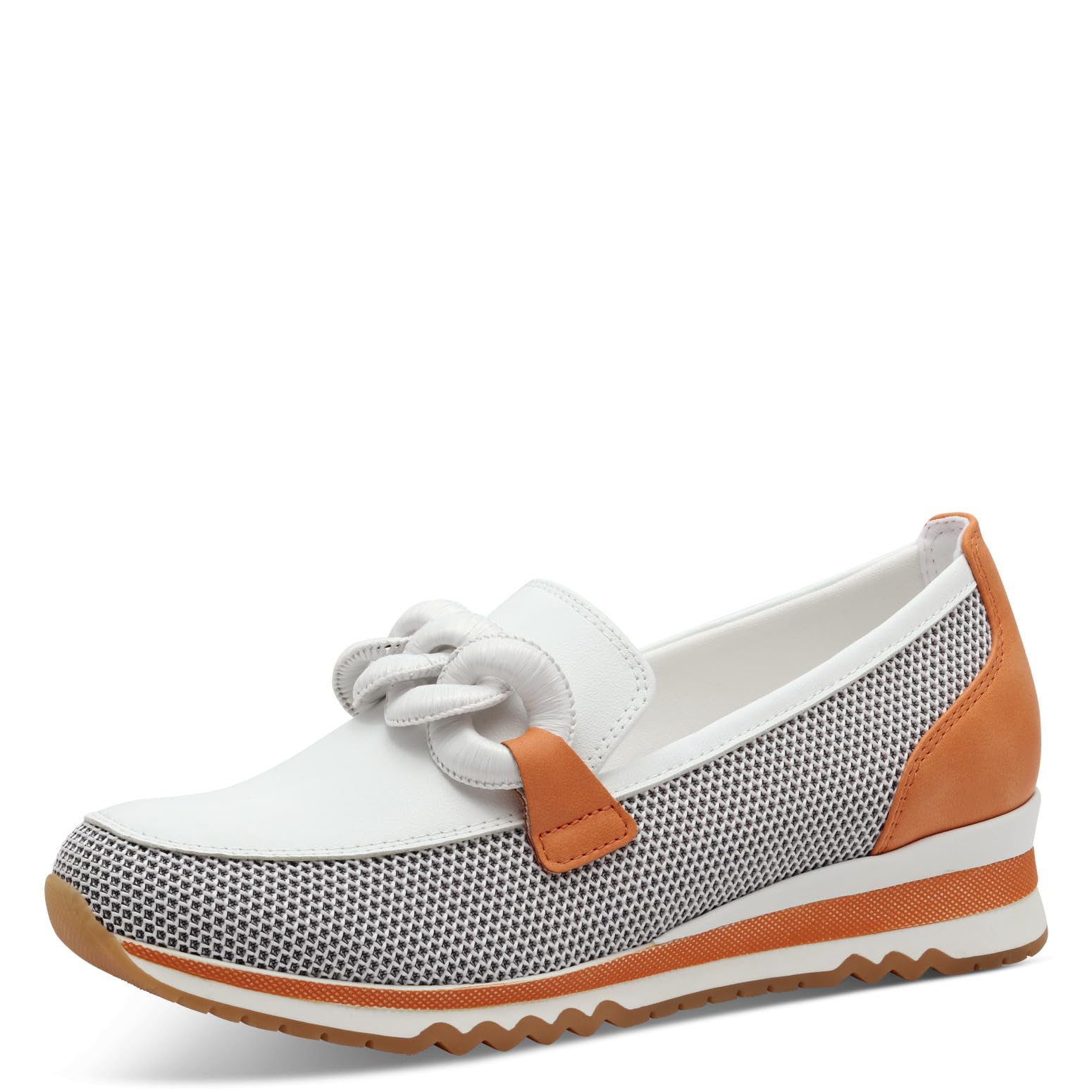 MARCO TOZZI Women's Comfortable Wedge Slipper, White Comb, 8.5 UK