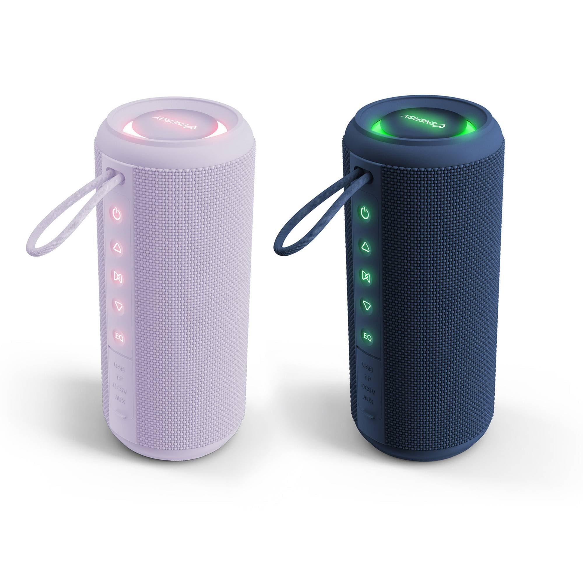 Energy Sistem Sunset - Altoparlante Bluetooth 5.4, 25 W, luci RGB e connessione TWS, impermeabile IPX6, batteria di lunga durata, ingresso USB, Micro SD e AUX, vivavoce e assistente vocale