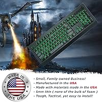 Vista 7 de Agarres de teclado para juegos, 35 calcomanías transparentes para agarre de teclado, se adaptan a todos los teclados mecánicos, teclas