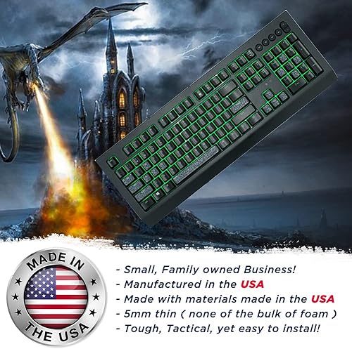 Miniatura 7 de Agarres de teclado para juegos, 35 calcomanías transparentes para agarre de teclado, se adaptan a todos los teclados mecánicos, teclas